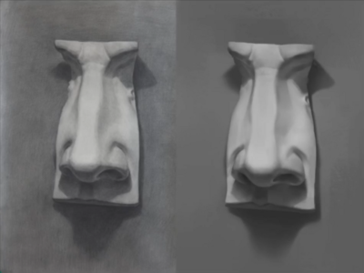 原画厚涂绘技法 石膏鼻子结构解析与PS绘制实战教程